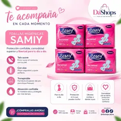 Toallas Sanitarias SAMIY (Packs de 4)