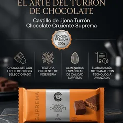 Turrón de Chocolate : Castillo de Jijona