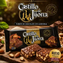 Turrón de Chocolate con Almendras : La Flor de Gijona