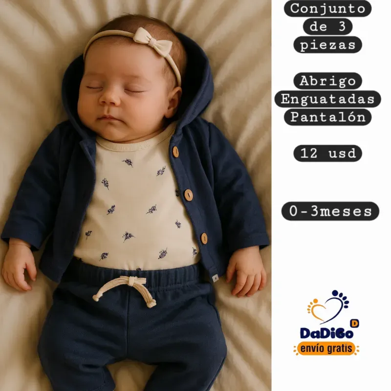 Conjunto abrigado para bebe 3
