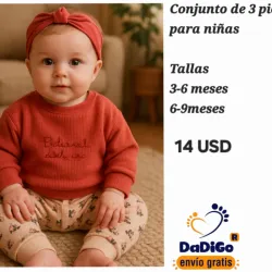 Conjunto abrigado para bebe