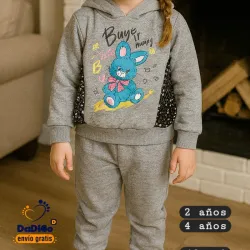 Conjunto abrigado para niñas 14