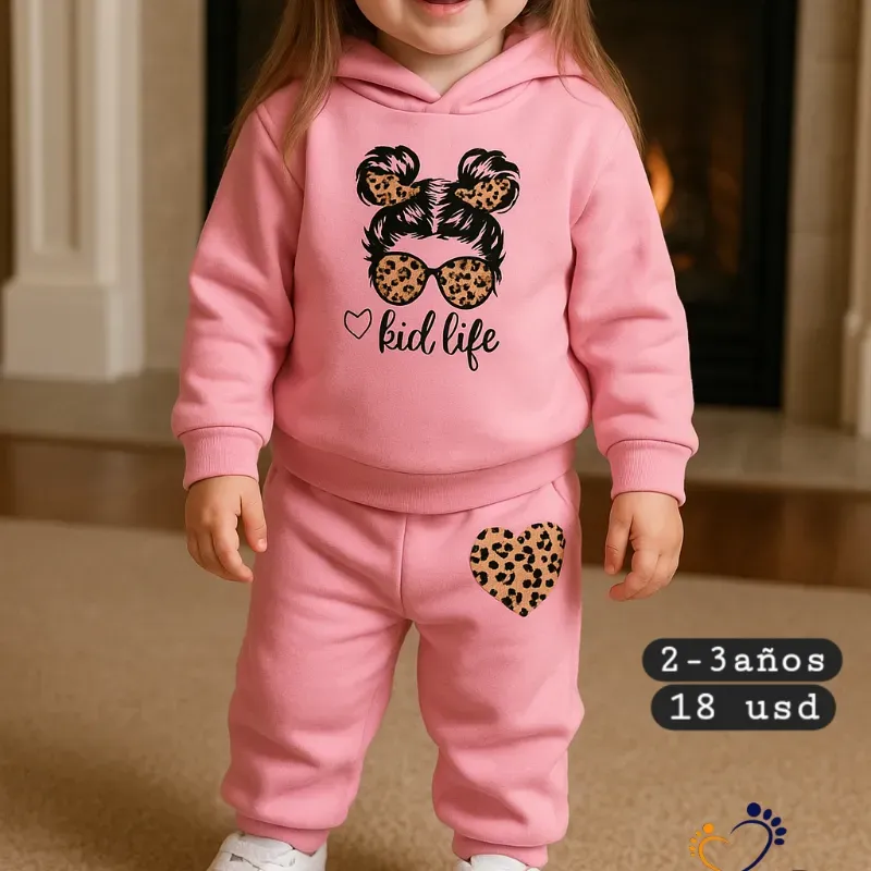 Conjunto abrigado para niñas 16