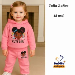Conjunto abrigado para niñas 3