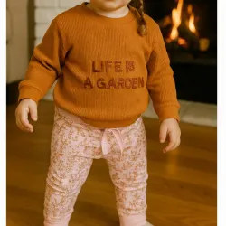 Conjunto abrigado para niñas