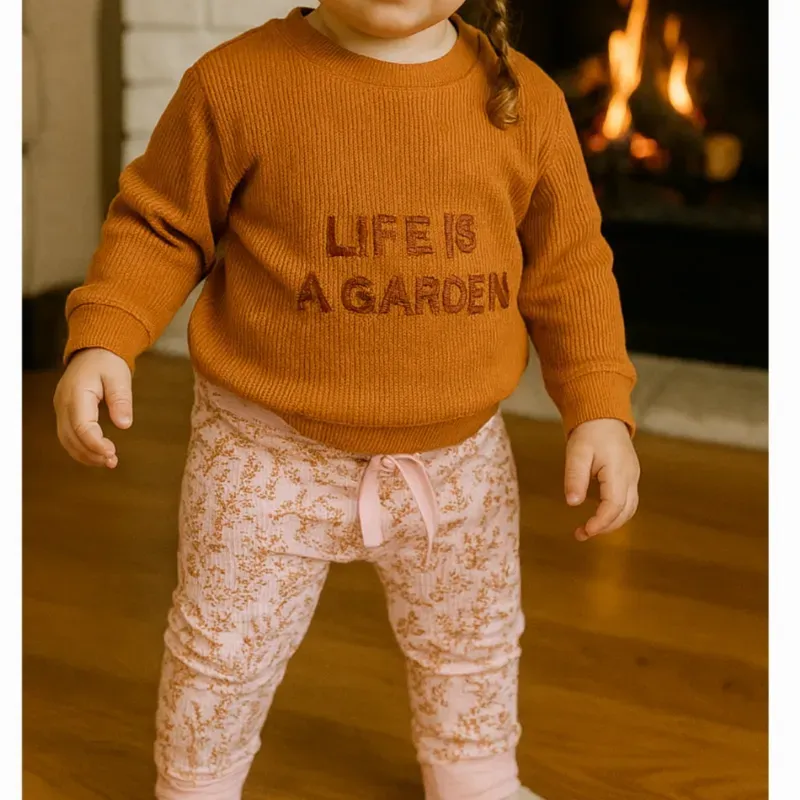 Conjunto abrigado para niñas