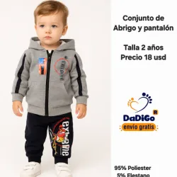 Conjunto abrigado para niños