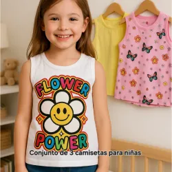 Conjunto de camisetas para niñas 2