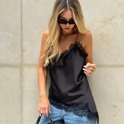 Blusa negra de encaje