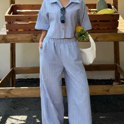Conjunto de pantalones de rayas