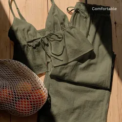 Conjunto verde de pantalón