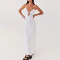 Vestido blanco con lazo