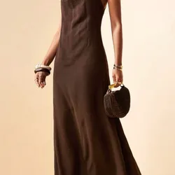 Vestido marrón