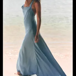 Vestido azul largo