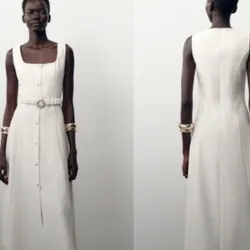Vestido con cinturón