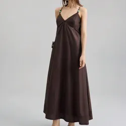 Vestido marrón