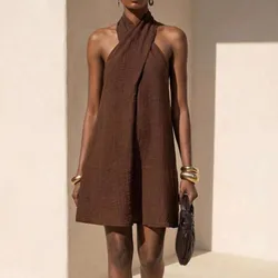 Vestido marrón