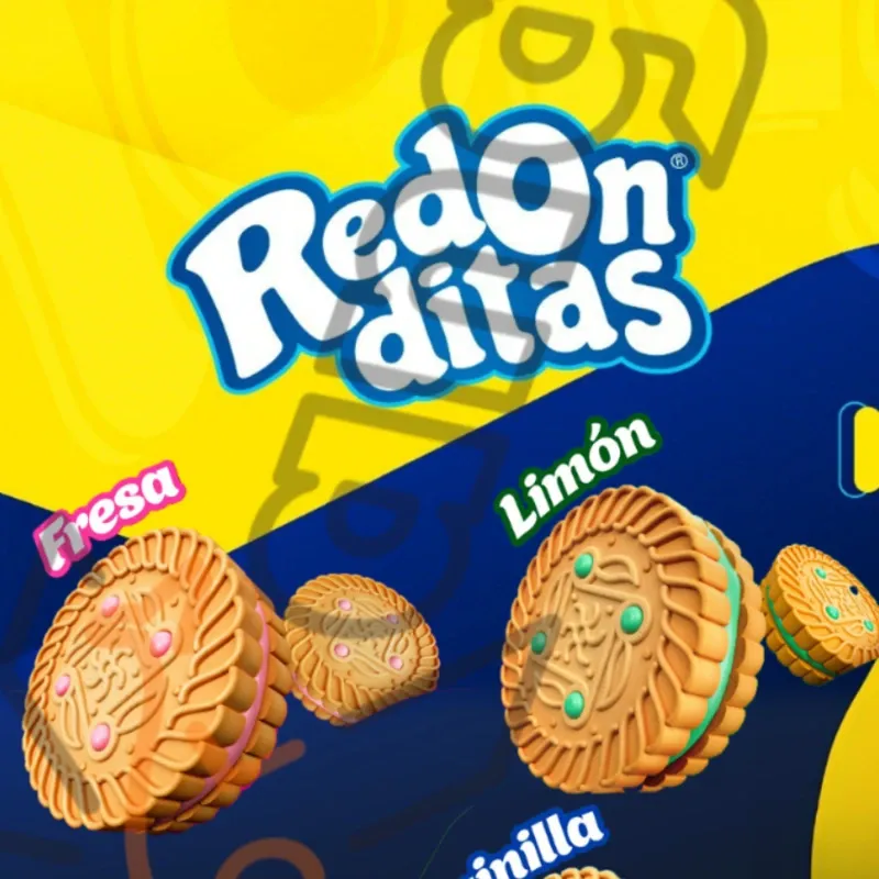 Galletas Redonditas,fresa, vainilla y chocolate 