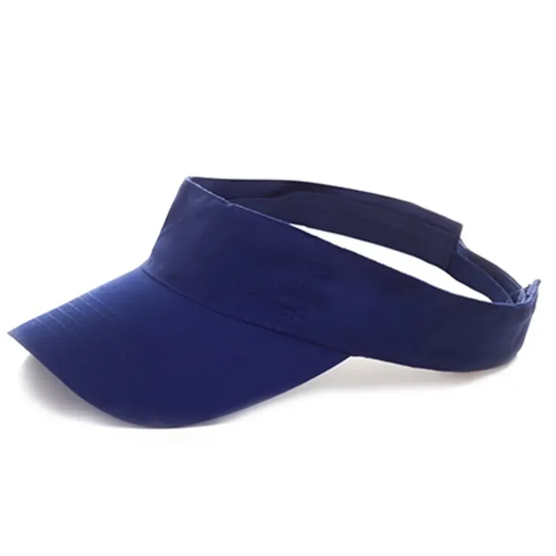 Visera deportiva azul