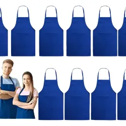 Delantal color azul