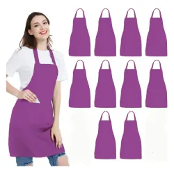 Delantal color violeta