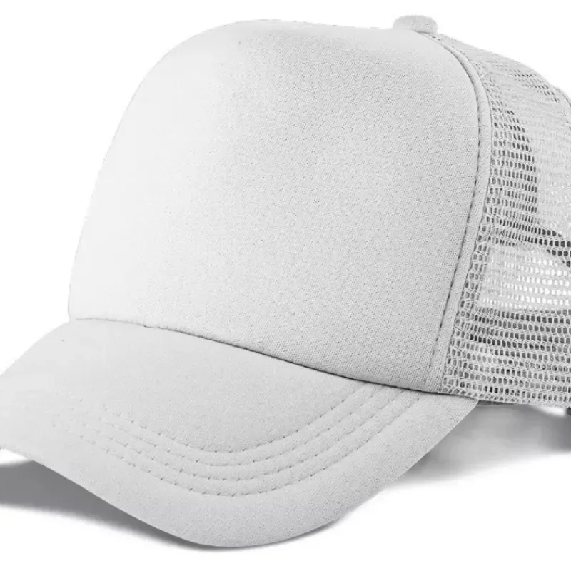Gorra blanca de malla