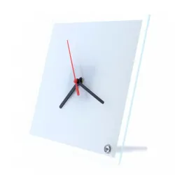 Reloj de cristal cuadrado personalizable