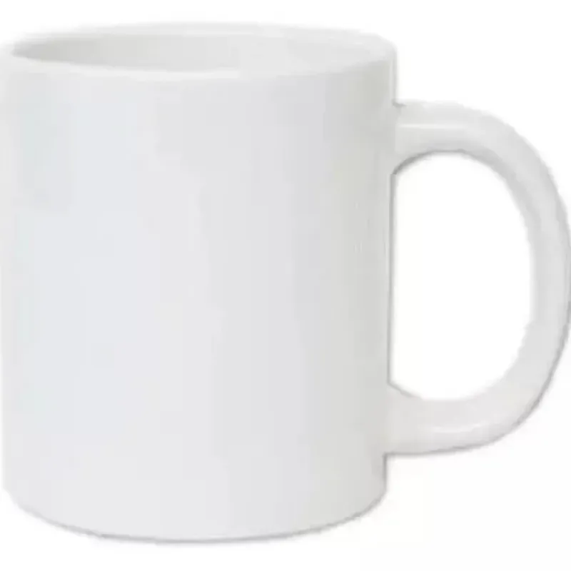 Taza de cerámica color blanca 