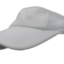 Visera deportiva gris