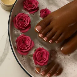 Pedicura esmaltado gel/exfoliación/sales minerales/bomba efervescente/jelly spa