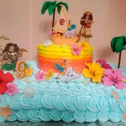 Cake rectangular con 2 niveles