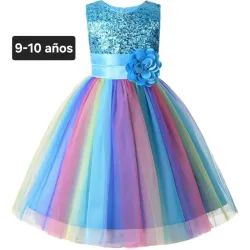 Vestido niña azul