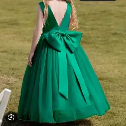 Vestido niña verde