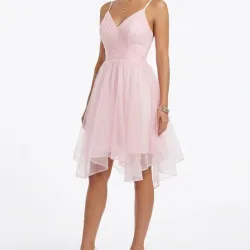 Vestido rosado corto