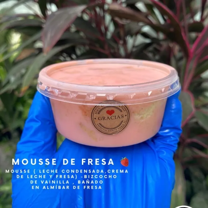 Mousse de fresa 