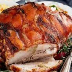 Pernil de cerdo asado 