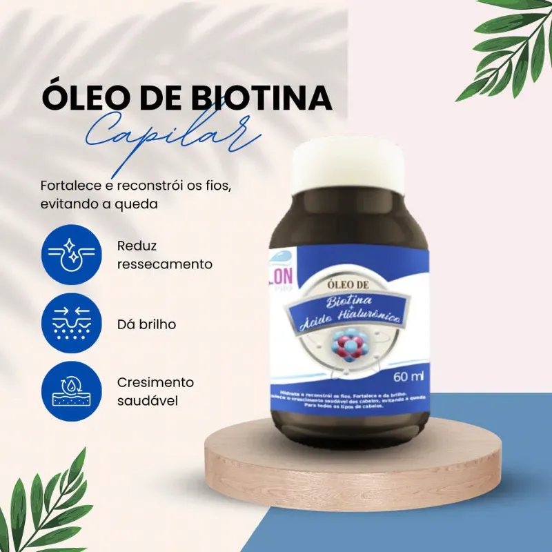 Aceite capilar con biotina y ácido hialurónico 60ml