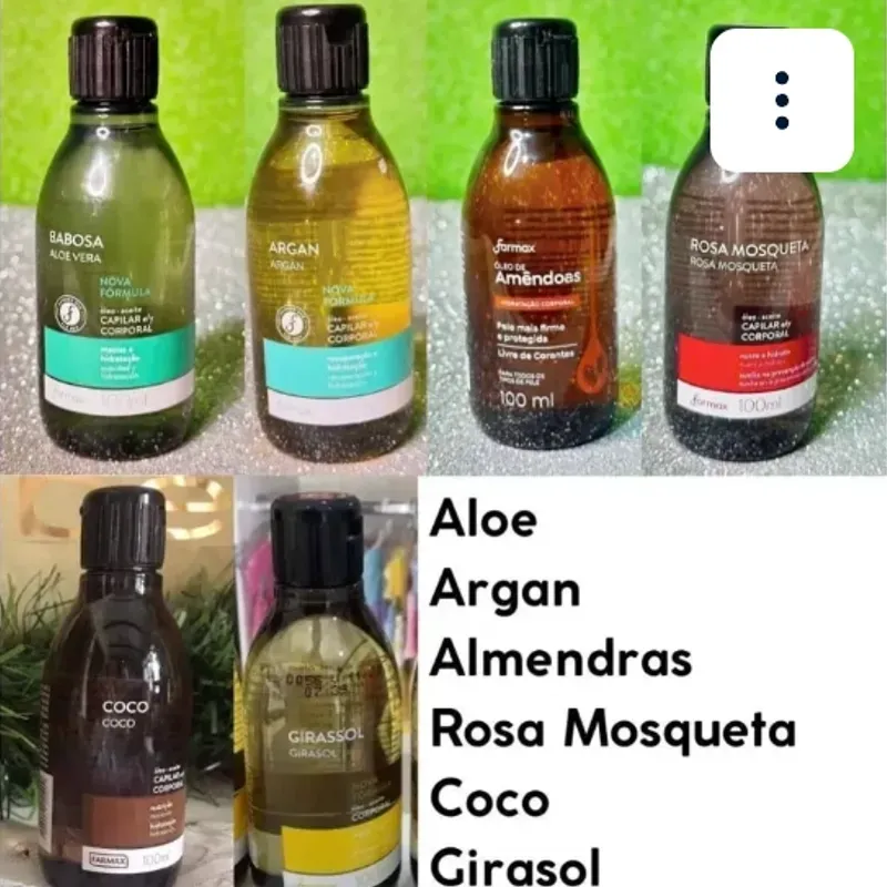 ACEITES CAPILARES Y CORPORALES INDUSTRIA BRASILERA 💯 %originales