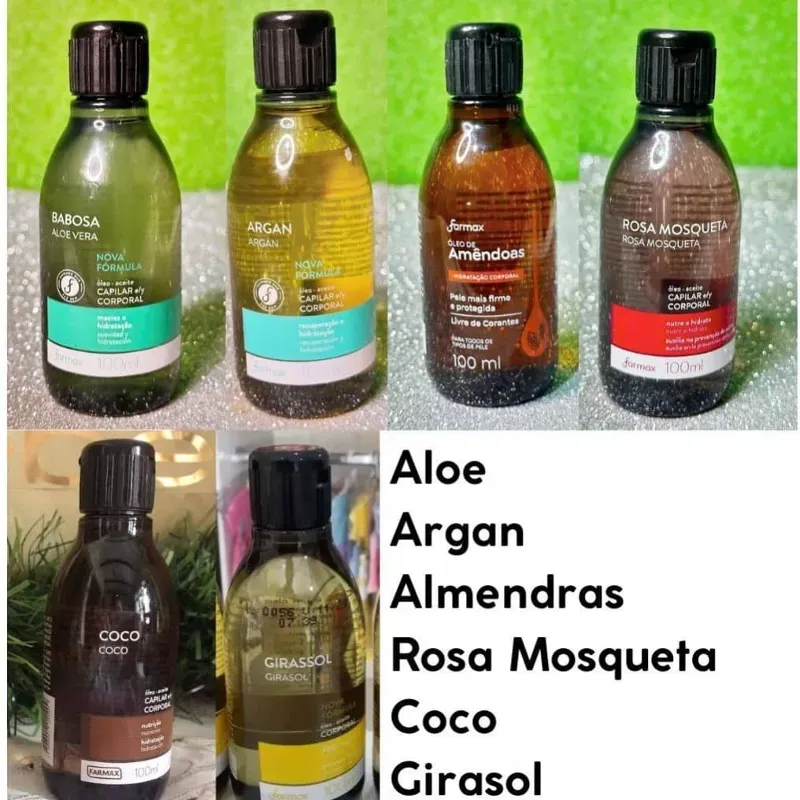 ACEITES CAPILARES Y CORPORALES INDUSTRIA BRASILERA 💯 %originales