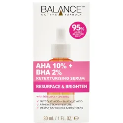 AHA 10% + BHA 2% Sérum Retexturizante 30ml | Balance Active Formula