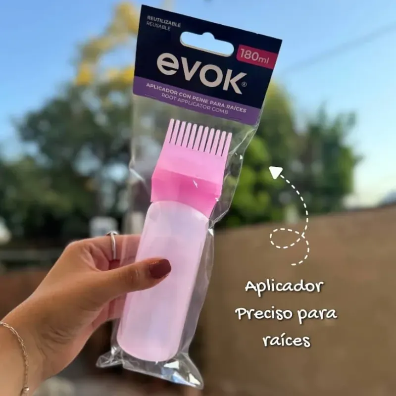 Frasco  aplicador con peineta 