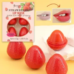 Bálsamo para labios en forma de fresa