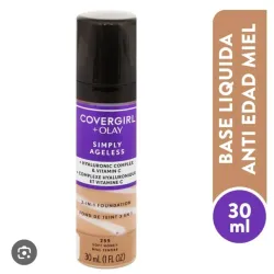 Base líquida COVERGIRL 3 en 1 con ácido hialurónico y vitamina C