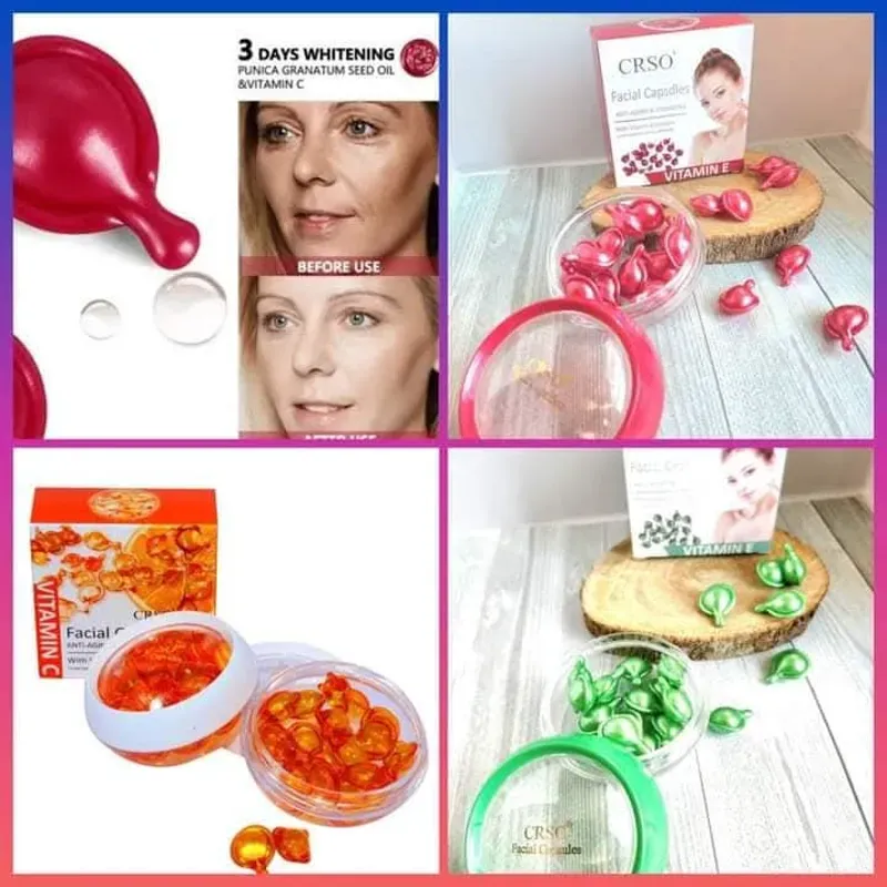 Cápsulas Faciales de Vitamina E y Vitamina C - Full Beauty®