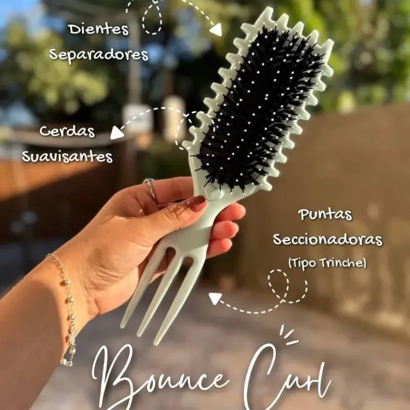 Cepillo ideal para cabello rizado