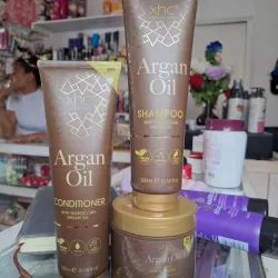 Champu + suavisador + mascarilla  A base de aceite de Marruecos y argan