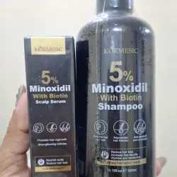 Combo de shampoo + serum capilar  De minoxidil con biotina