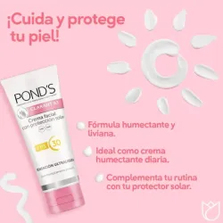 Crema acalradira facial con spf 30  