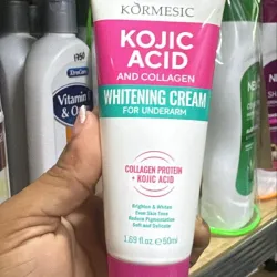 Crema aclaradora para zonas sensibles a base de ácido Kojico y colágeno