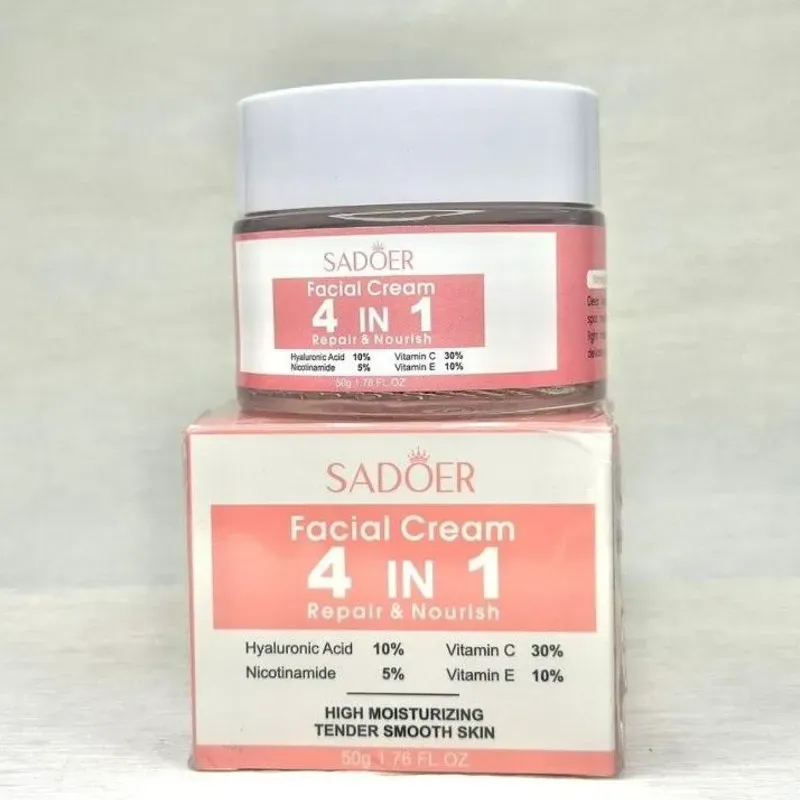 Crema con ácido hialurónico, Niacinamida, Vit.C y Vit.E 50gr
